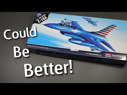 What's ON The Box, Isn't IN The Box? Academy F-16A Plastic Model Kit in 1/72 Scale - Unboxing Review