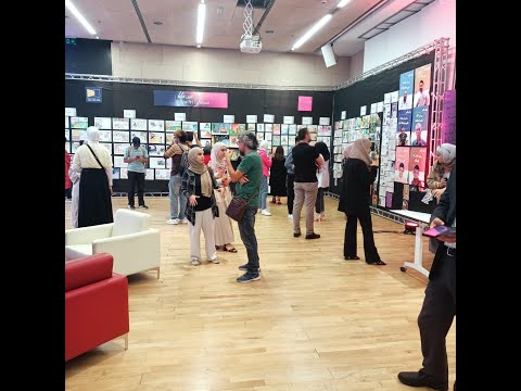 جانب من معرض الفنون الرقمي الثاني لمنتدى الفنون البصرية