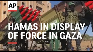 Defiant Hamas in display of force in Gaza Strip