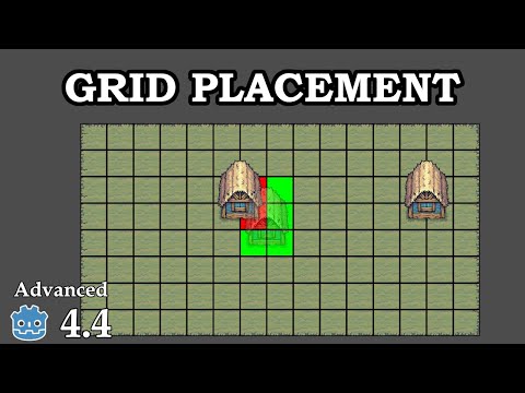 How to place objects on grid - Learn Godot 4 2D - no talking