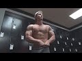 Bodybuilder Men's Physique Ben Armstead Trains Chest And Poses
