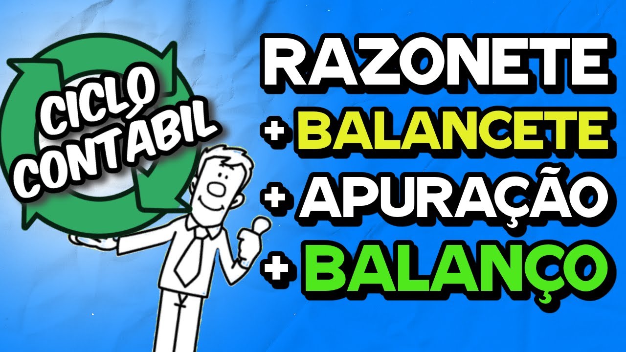 Razonetes + BALANCETE + Apuração RESULTADO + BALANÇO PATRIMONIAL E DRE = CICLO CONTÁBIL