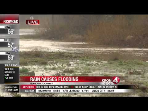 Rain Causes Flooding in The North Bay