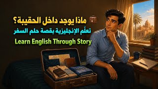 ماذا يوجد داخل الحقيبة؟ 🧳 | تعلّم الإنجليزية بقصة حلم السفر