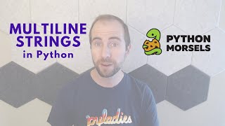 Multiline strings in Python