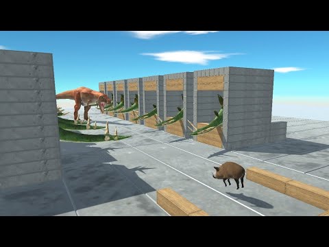 PIG in STEGOSAURUS Tail Formation vs ALL UNITS Animal Revolt Battle Simulator