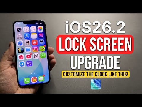 iOS 26.2 Lock Screen Upgrade: Customize the Clock Like This!