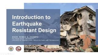 Earthquake Engineering - Introduction to Earthquake Resistant Design (Taglish)