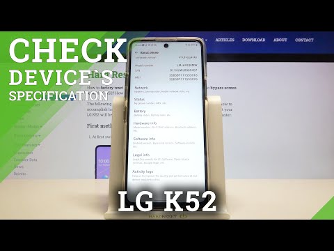 LG K52 Settings – Check Device Specification