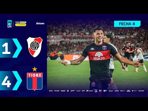 RIVER 1 - 4 TIGRE | Resumen del partido | #TorneoMercadoLibre 2026 🏆