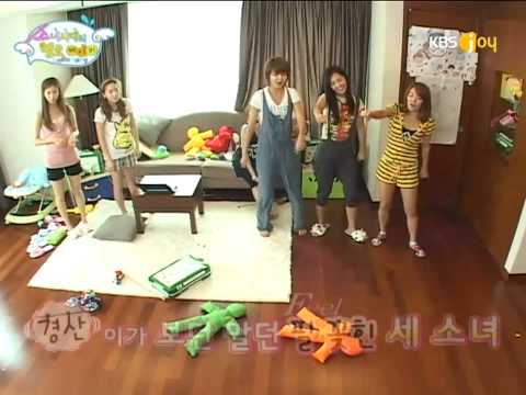 090922 SNSD Popping Dance Lesson - Hello Baby Hyoyeon Sooyoung yuri
