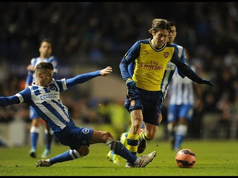 Brighton vs Arsenal 2-3 2015 - All Goals & Match Highlights 25/01/2015 ◄ High Quality