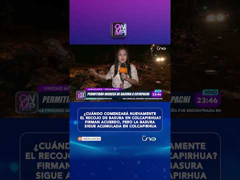 Firman acuerdo, pero la basura sigue acumulada en Colcapirhua