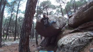 Video thumbnail of Morro loco, 6c. Albarracín