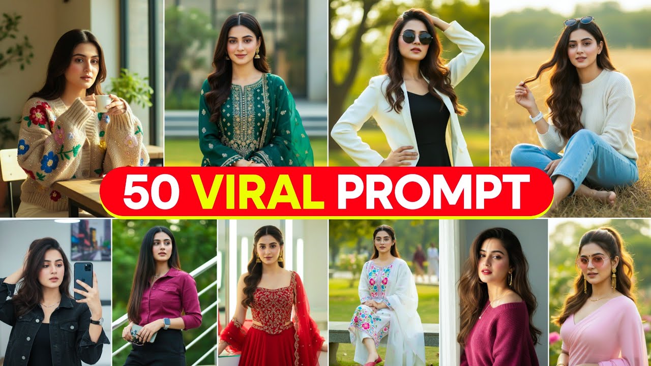 TOP 50 NEW GOOGLE GEMINI PROMPT FOR GIRL | TRENDING GEMINI AI PHOTO EDITING | AI PHOTO KAISE BANAYE