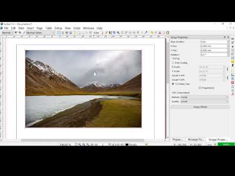 SCRIBUS - Lesson 12 - Special Effects on Pictures, Shadows, Blur, Brightness, Colors, Curves