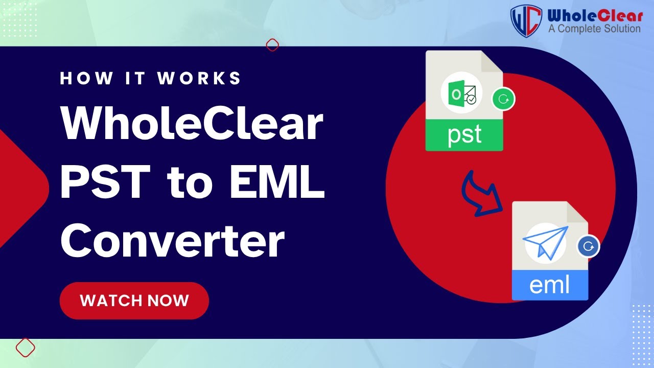 WholeClear PST to EML Converter demo video