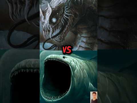 THE BLOOP VS KARKEN, SHARK, SEA MONSTER FIGHT👿😈 #viral #fight #seamonster #shorts #shark