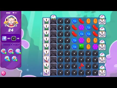 Candy Crush Saga LEVEL 903 NO BOOSTERS™ (selective redesign)