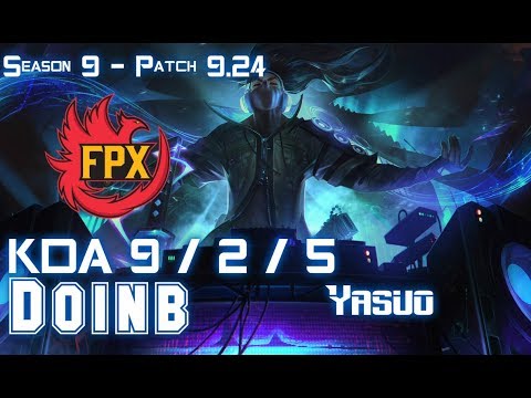 FPX Doinb YASUO vs AKALI Mid - Patch 9.24 KR Ranked