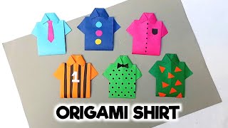 How to make shirt with paper / origami shirt / DIY shirt