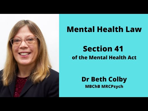 Section 41 of the Mental Health Act - Restriction Order