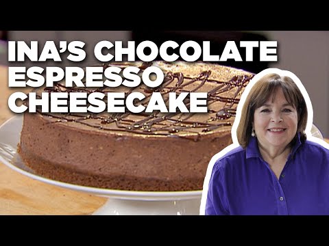 Ina Garten's Chocolate Espresso Cheesecake with Ganache | Barefoot Contessa | Food Network