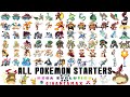 All Pokémon Starters With Mega Evolution Gigantamax