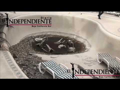 Solo ruinas han quedado al interior del hotel Los Arcos