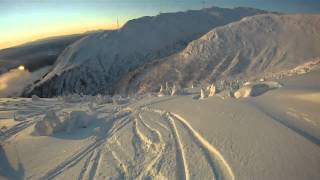 preview picture of video 'Powder skiing in Åre, Sweden, Christmas Day 2012-12-25'
