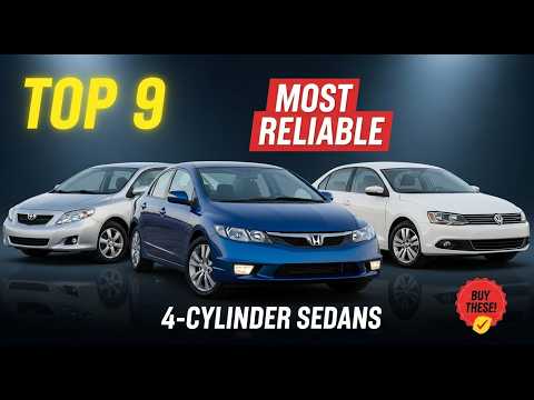 TOP 9 Most Reliable Compact Sedans with 4-Cylinder Engines (Buy These!)