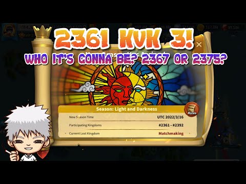 LIVE: 2361, 2373, 2374, 2377 Entering KvK S3!! Let's Go!! Spectate 1254, 1365, 1556 FFA KvK