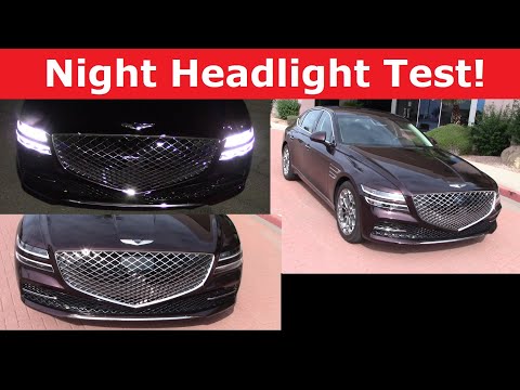 2021 Genesis G80 Headlight Test