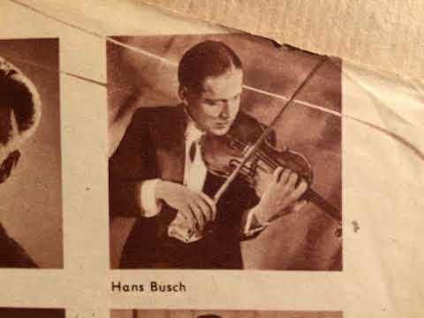 Hans Busch Tanz-Orchester, Lang ist's her, Foxtrot, Berlin, 1938