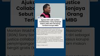 Kasus Korupsi MBG Memanas, Sony Sonjaya Bongkar Dugaan Keterlibatan Lebih dari 20 Orang