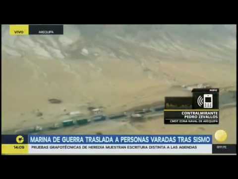 RPPTV: Marina de Guerra traslada personas varadas tras sismo