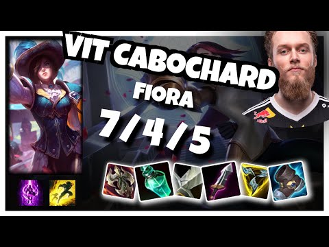 Fiora vs Gragas VIT Cabochard TOP (7/4/5) - v11.2
