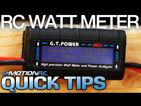 Using an RC Watt Meter | Quick Tip | Motion RC