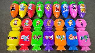 Looking For Paw Patrol Candy Surprise! 🍬 Chase, Marshall, Skye, Rubble,...Satisfying ASMR Video