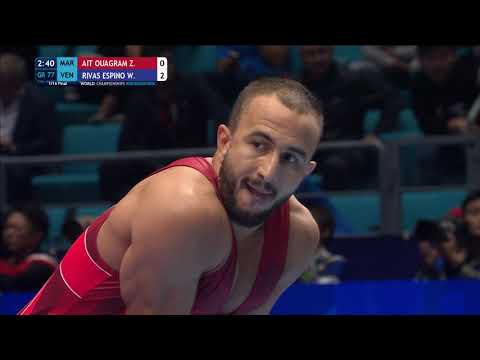 1/16 GR - 77 kg: Z. AIT OUAGRAM (MAR) v. W. RIVAS ESPINO (VEN)
