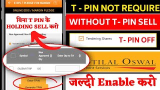 Holding Sell Without Generate T - Pin || Mo Investor App 2024