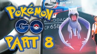 Pokemon GO Gameplay Walkthrough Part 8 - CRAZY GYM & RARE POKEMON