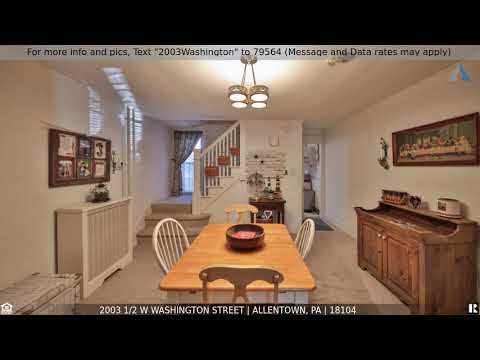 Priced at $134,900 - 2003 1/2 W Washington Street, Allentown, PA 18104