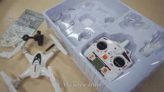 RC Skyrider -- MJX X400 rc quadcopter with fpv camera unboxing Review - like it