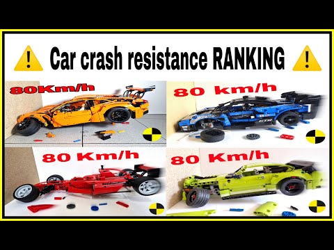 🚨 Car Crash Compilation 🚨 Lego Car CRASH resistance RANKING - Lego Technic