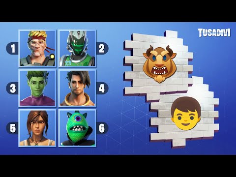 GUESS THE SKIN BY THE EMOJIS 👍 - FORTNITE CHALLENGE | tusadivi