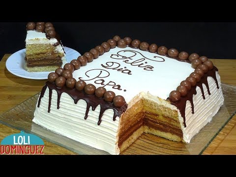 Tarta especial para el Día del Padre, con relleno tarta de la abuela. Loli Domínguez - Paso a paso