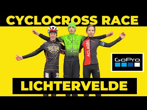 CYCLOCROSS RACE @ LICHTERVELDE (BELGIUM) - U17 - GoPro LAP - POV Cyclist on board BIKE