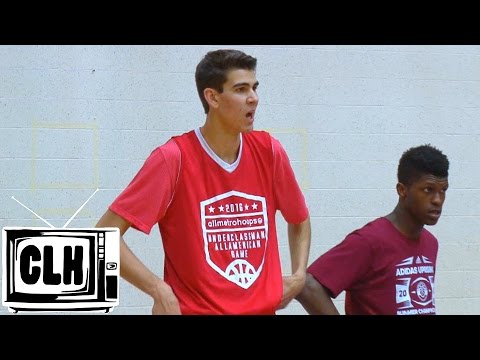 7'4 FRESHMAN Matt Van Komen - Tallest 9th Grader in America? - Underclassman All American Game