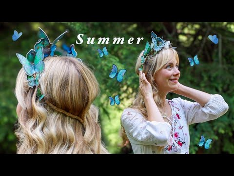 Make a Butterfly Crown with me 🦋✨ (budget friendly craft) Wildflower Dream Girl Summer 2.0